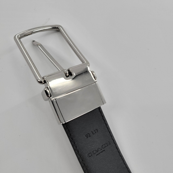 Coach men’s reversible belt black - Picture 4 of 5